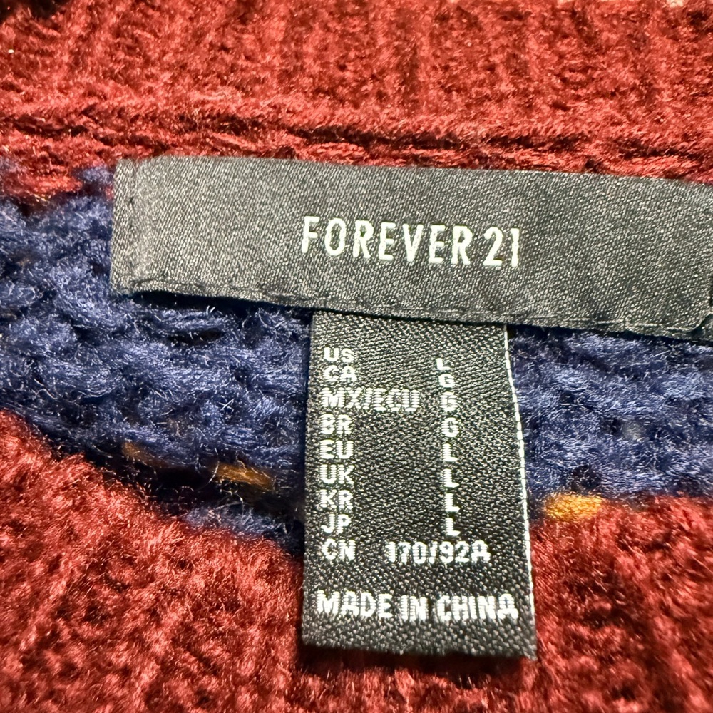 Forever 21 Multicolor Striped Sweater - Picture 3 of 6